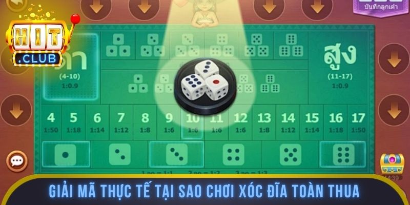 Giải mã thực tế tại sao chơi xóc đĩa toàn thua nhiều lần