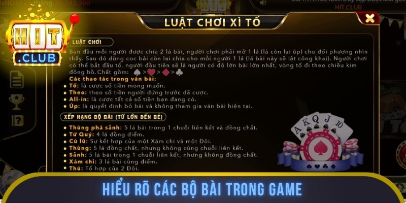 Hiểu rõ các bộ bài trong game