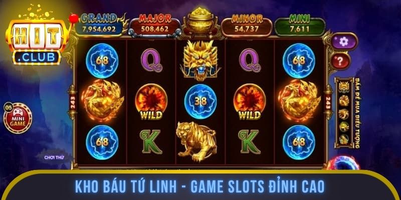 Kho báu tứ linh - Game slots đỉnh cao